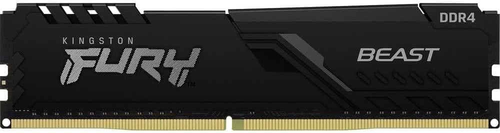 Memória Kingston Fury Beast 8GB DDR4 3200MHz CL16 DIMM - Preto - KF432C16BB/8