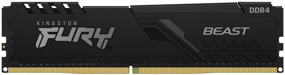 Memória Kingston Fury Beast 16GB DDR4 3200MHz CL16 DIMM - Preto - KF432C16BB1/16